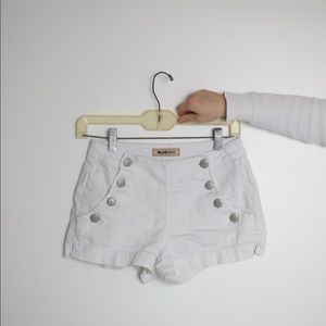 Blue Spice White Shorts